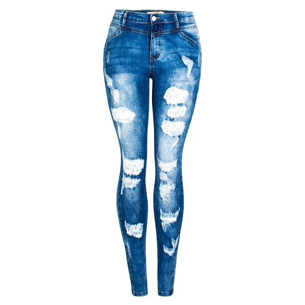 Women`s distressed Ripped Jeans